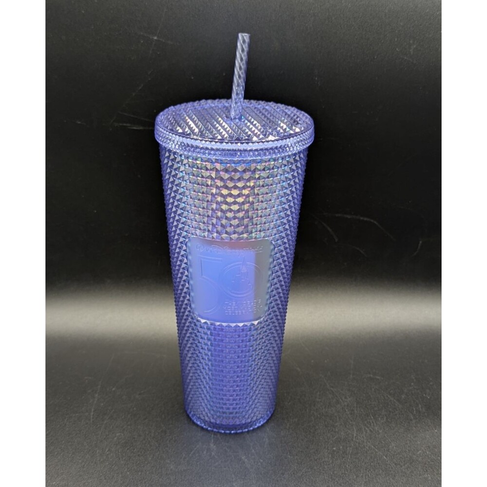 Disney 50th Anniversary Pink Studded Starbucks Venti Tumbler 24oz Cold Cup New - Picture 3 of 5